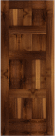 Flat  Panel   Madison  Walnut  Doors